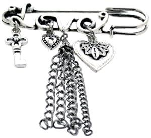 Jodie Rose 16411 - Broche de mujer de metal, 7 cm