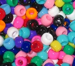 Crow Beads Pony Beads Colorful Opaque Mix (100)