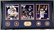 Tom Brady MVP Trio 24KT Gold Coin Photomint - New England Patriots Plaque