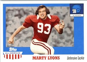 2005 Topps All-American ENCASED Football Card # 3 Marty Lyons New York Jets
