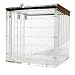 Nalgene 5317 Acrylic Desiccator Cabinet with Stainless Steel Latches and Hinge, 305mm Width x 457mm Height x 305mm Depth, Four Shelves
