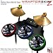 Abstract 02 Blue Skin by WraptorSkinz fits Guitar Hero 4 World Tour Drum Set for Nintendo Wii, XBOX 360, PS2 & PS3 (DRUMS NOT INCLUDED)