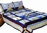 IMAGE OF American Hometex Light House Cotton Blend Quilt Set, King