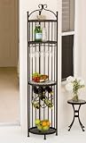 Alfresco Home 21-0712 Star Julep Butlers Station with Wine Rack