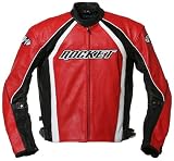 Joe Rocket Blaster 4.0 Mens Leather Motorcycle Jacket Red/Black/White 52