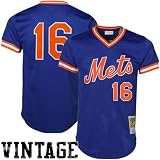 MLB Mitchell & Ness Dwight Gooden New York Mets #16 1986 Authentic Cooperstown Collection Mesh Batting Practice Jersey - Royal Blue (XXXXX-Large)