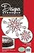 Designer Stencils C743 Large Crystal Snowflakes 2 Cake Stencils, Beige/semi-transparent
