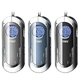 COBY CX-9SVR Mini Digital AM/FM Radio with Neck Strap in Silver