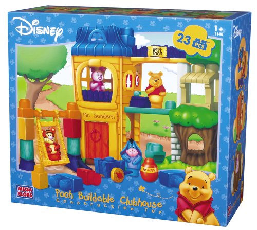 Childrens Toyshop  Toys : Mega Bloks Winnie the Pooh - Pooh Buildable Clubhouse (23 pcs)