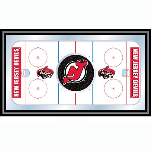 Trademark NHL New Jersey Devils Framed Hockey Rink Mirror