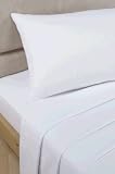 Kitchen & Housewares : Flannelette White Super King Size Flat Sheet