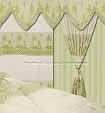 Review KingLinen  / Tropical Palm Curtain Set w/ Valance/Sheer/Tassels