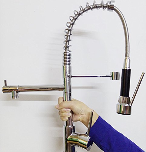 Pull Down Kitchen Faucet Single Sink Faucet Handle Commercial