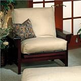 American Furniture Alliance Santa Barbara Metal/Wood Frame Junior Twin Chair, Walnut