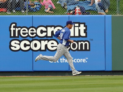 Los Angeles Dodgers v Los Angeles Angels of Anaheim, TEMPE, AZ - FEBRUARY 26: Hiroki Kuroda Photographic Poster Print by Norm Hall, 9x12
