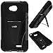 LG Ultimate 2 Case 3-items Bundle-VGUARD Dual- Layer Hard/Gel Hybrid Kickstand Armor Case (Black/Black)+ICE-CLEAR(TM) Screen Protector Shield(Ultra Clear)+Touch Screen Stylus