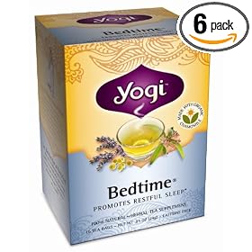 Yogi Bedtime, Herbal Tea Supplement, 16-Count Tea Bags (Pack of 6)