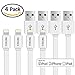 YUNSONG Lightning Cable 8pin USB Charge and Sync Charging Cord, 5 Feet/1.5M, 4-Pack