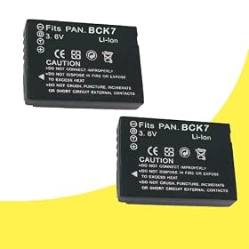 Battery Kit for Panasonic Lumix DMC-FP5, DMC-FH27, DMC-FH25, DMC-FH5, DMC-FH2, DMC-FP7, DMC-S1, DMC-S3, DMC-FX78, DMC-FX90 Includes TWO DMW-BCK7 Replacement Lithium Ion Batteries DavisMAX Accessory Bundle