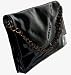 Simple, Small and Spacious the 'SoKool' Clutch with Chain Handle. Available in Black Woven, Blk. Patent, Pink with Blue Velvet, Brown Croco, Silver Croco & Silver Beige (Black Patent)