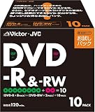 ビクター｜Victor DVD-R(forVIDEO)8倍速8枚、DVD-RW(forVIDEO)2倍速2枚パック [VD-R120WA10]