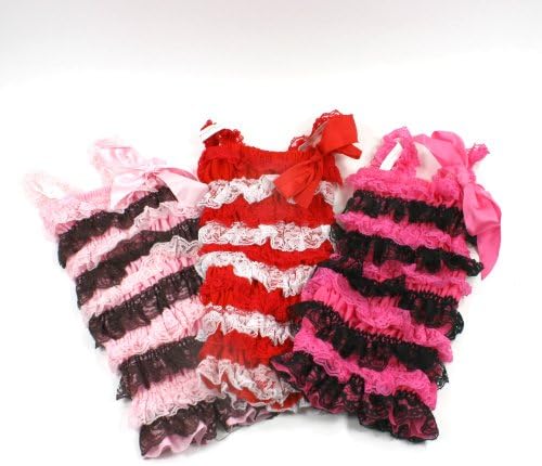 Baby Toddler Girls Lace Ruffle Petti Romper for Infant to 2-4t
