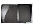 Etui horizontal iPad 1 effet carbone noir