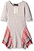 Elisabeth Girls' Doby Dress W/Mixed Media Side Tiers