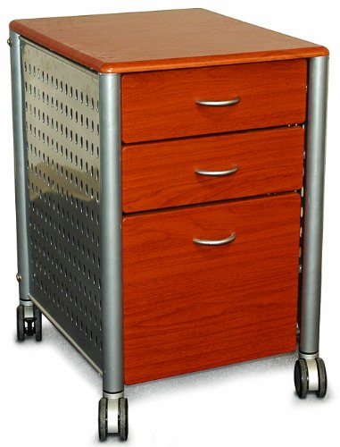 Innovex Mobile Filing Cabinet, Medium Cherry