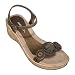 Girls' Xhilaration� Noelia Beaded Cork Wedge Sandals - Bronze