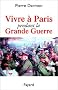 Vivre � Paris pendant la Grande Guerre