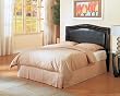 Nailhead Trim Design Queen Size Burgundy Brown Headboard