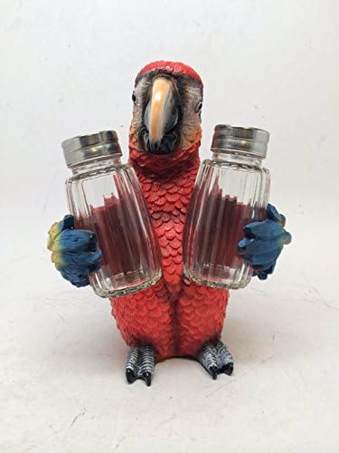 Macau Parrot Cute Bird Salt And Pepper Shakers Holder Figurine Cute Home Decor