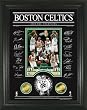 Boston Celtics 08 NBA Champions Archival Etched Glass w/ two 24KT Gold Coins