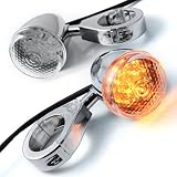 40 LED Chrome Plated Bullet Style Turn Signals Indicator Light For Honda CBR1000... by OEM