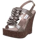 Steve Madden Women's Quantumm Wedge Sandal,Bronze Metallic,7 M US