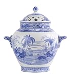 Spode Blue Room Limited Edition Signature Collection Pierced Pot Pourri Indian Sporting 12 inch tall