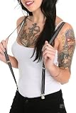 Black And White Pinstripe Suspenders