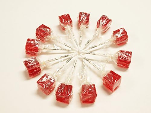 Old Fashion Cinnamon Lollipops - 12 PK - Nostalgia Cube Suckers - Special Price