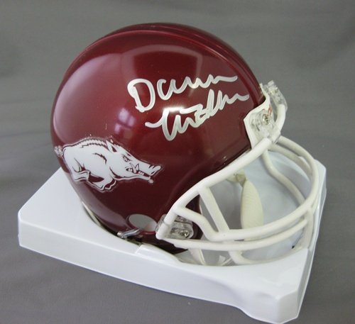 Darren McFadden Arkansas Razorbacks NCAA Hand Signed Mini Football Helmet