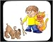 Decorated Mouse Pad with body, individuals, individual, humans, person, dog, human, d...