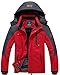 Wantdo Men's Waterproof Mountain Jacket Fleece Windproof Ski Jacket(US XL)