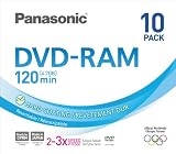 Produkt-Bild: Panasonic LM-AF120LE10 DVD-RAM-Rohlinge 4,7GB (3-fache Brenngeschwindigkeit, 120 Minuten, bis 100.000 mal wiederbeschreibbar) 10er Pack