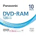 Panasonic LM-AF120LE10 DVD-RAM-Rohlinge 4,7GB (3-fache Brenngeschwindigkeit, 120 Minuten, bis 100.000 mal wiederbeschreibbar) 10er Pack