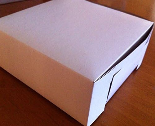 50 Bakery Pastries Cookie White Board Boxes 6 X 6 X 2.5