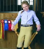 Kids TuffRider Light Cotton Side Zip Breeches