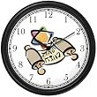 Torah Scroll with Star of David Judaica Jewish Theme Wall Clock by WatchBuddy Timepieces (Hunter Green Frame)