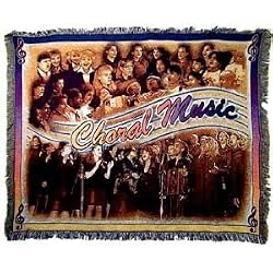 Choral Music Throw Blanket