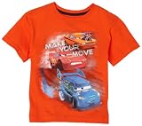 Kids Headquarters - Licensed apparel  Boys 2-7 Cars T-Shirt,Orange,2T