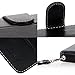 E LV Motorola Moto X+1 Flip Case Cover - Deluxe PU Leather Flip Wallet Case Cover for Moto X 2nd Generation Case for Google Motorola Moto X with 1 E LV Stylus - [BLACK]